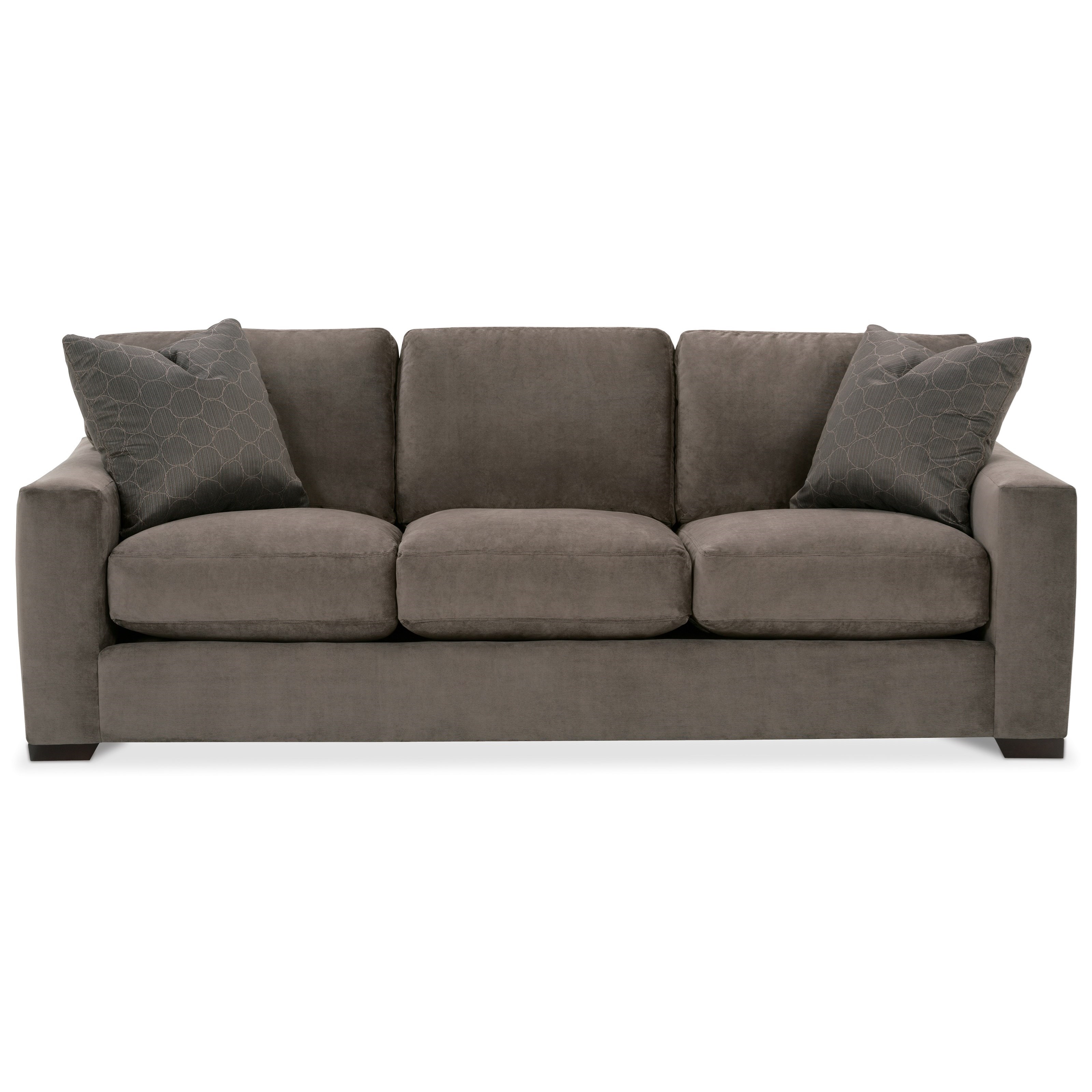 Rowe Dakota Three Cushion Contemporary Sofa Belfort Furniture Sofas